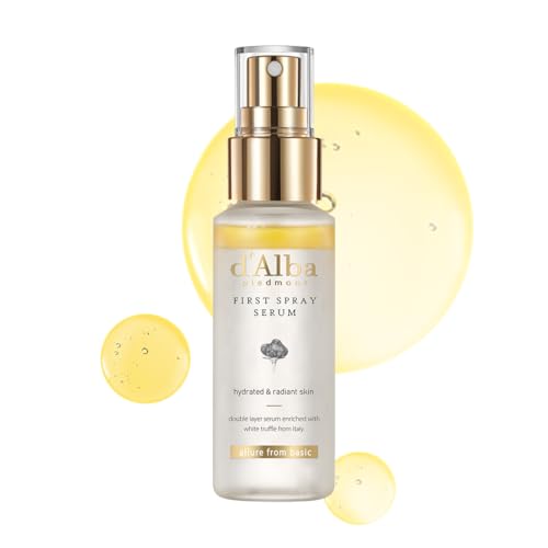 D'Alba Siero First Spray Serum Al Tartufo Bianco Italiano, Skincare Cura Della Pelle Vegana, Spray Viso Idratante E Illuminante Per La Pelle Luminosa,