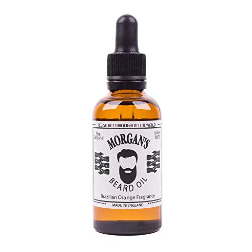 Morgan'S Pomade Olio Per Barba Per Manutenzione Giornaliera, Ammorbidisce Il Vello Faciale E Idrata La Pelle, Assorbimento Rapido, Fragranza Di Aranci