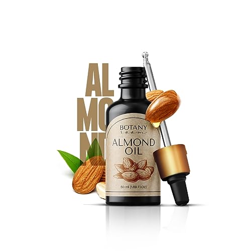 Olio Di Mandorle Dolci 50Ml Puro Al 100% Naturale Almond Oil Corpo Vettore Per Aromaterapia, Massaggio, Rassodante, Elasticizzante, Attenua Le Smaglia
