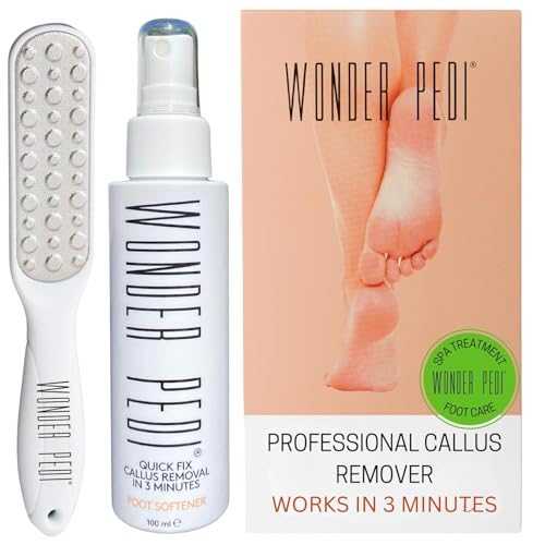 Wonder Pedi - Raspa Per Rimuovere Calli E Calli, In Tre Minuti, Esfoliante Istantaneo, Esfoliante E Esfoliante Per Talloni, Trattamento Pedicure E Spa