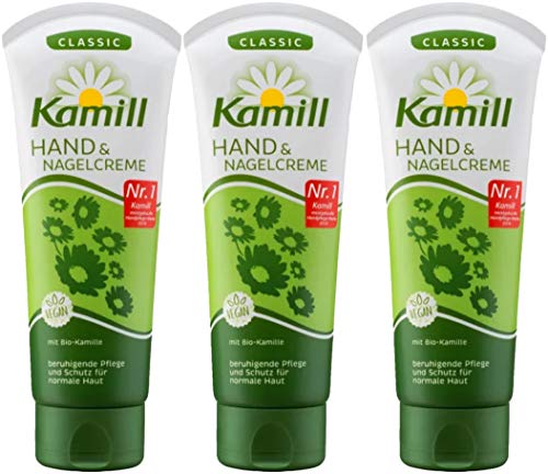 Kamill 3X100 Ml Hand & Nail Cream Classic With Bio Camomile And Bisabolol | Germany