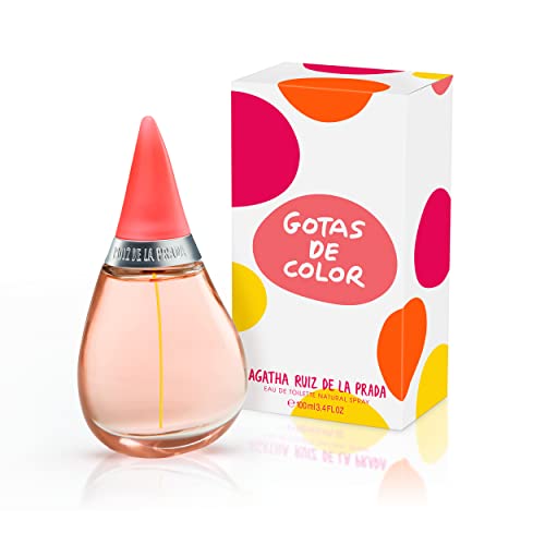 Agatha Ruiz De La Prada Perfume - Gotas De Color, Eau De Toilette Per Donne, Fragranza Floreale Fruttata Con Arancia, Mela, Gelsomino E Rosa Bianca -