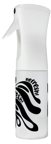 Refresher Divina Blk, Nebulizzatore Ad Acqua Continua Per Il Refresh Quotidiano Di Capelli Mossi, Ricci, Super-Ricci, Afro, 200Ml