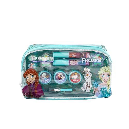 Lip Smacker Frozen Essential Makeup Bag, Set Di Trucchi Frozen Per Bambina Con Lucidalabbra, Ombretti Luminosi, Applicatori E Accessori Per Un Look Da