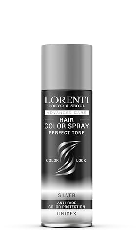 Lorenti Tokyo & Seoul Color Hair Spray Color Silver – 150 Ml – Spray Colorato Per Capelli Per Vestire E Truccare Per Carnevale, Halloween E Feste A Te
