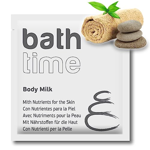 Gpq - Body Milk Bath Time | 400 Pz X 8 G. | 96% Natural Origin | Servizi Con Nutrienti Per La Pelle, Senza Parabeni | Per Hotel, Casa, Campeggio, B&B,