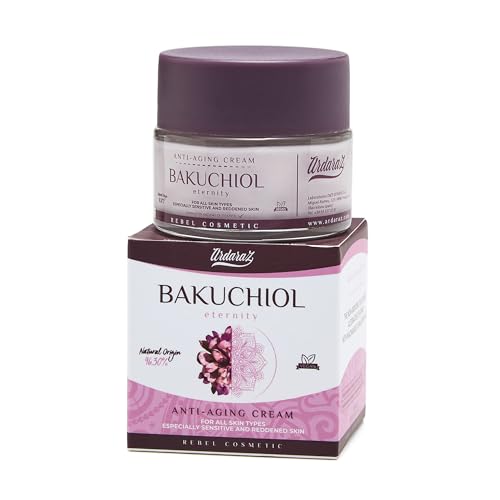 Ardaraz Crema Viso Antirughe Con Bakuchiol (Il Retinolo Vegetale) E Acido Ialuronico. Crema Idratante Viso Antiossidante Che Deterge I Pori. 96.30% Di