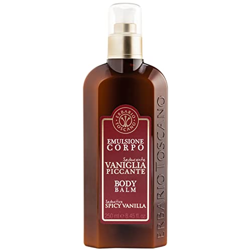 Erbario Toscano, Emulsione Corpo Profumata, Vaniglia Piccante, 250Ml - Pelle Morbida, Levigata E Profumata