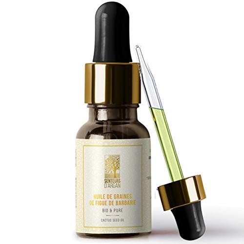 Olio Di Semi Di Fico D'India Biologico Puro Al 100%, Spremuto A Freddo, Miglior Olio Antietà Per Viso, Contorno Occhi, Antirughe, Certificato Biologic