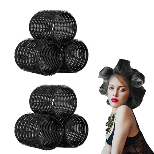 6 Pezzi Bigodino Set Bigodini Grandi Curler Autoadesivo Bigodini Per Capelli Corti Nessun Senza Rulli Termici Per Capelli, Perfetti Per Parrucchieri F