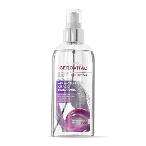 Acqua Micellare Con Acido Ialuronico | Struccante Delicato Per Viso, Occhi E Labbra | Formula Senza Alcool | Per Tutti I Tipi Di Pelle | Gerovital H3