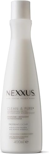 Nexxus, Balsamo Clean & Pure, Balsamo Professionale Detox Per Capelli Grassi, Formula A Base Di Elastina E Minerali Marini, Purifica E Riequilibria Il