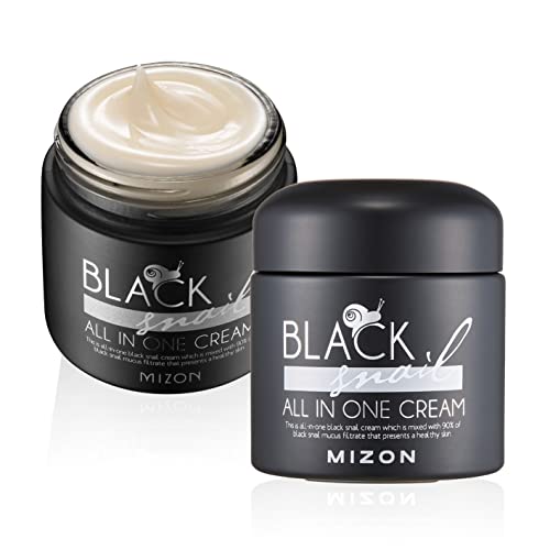[Mizon] Crema Alla Bava Di Lumaca Nera (75Ml) Crema Premium; Trattamento Anti-Invecchiamento; Cosmetico Coreano Con Estratti Di Piante E Mucina Di Lum