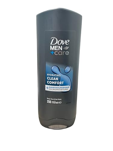 Dove Men+Care, Gel Doccia "Clean Comfort", Confezione Da 3 (3 X 250 Ml)