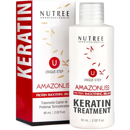 Trattamento Lisciante Per Capelli Brasiliano Alla Cheratina - Senza Formaldeide - Facile Da Applicare - Amazonliss Unique Step (Trattamento Alla Chera