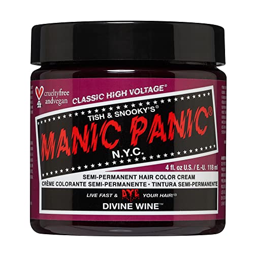 Manic Panic Classic High Voltage Divine Wine 118Ml- Crema Colorante Semi Permanente