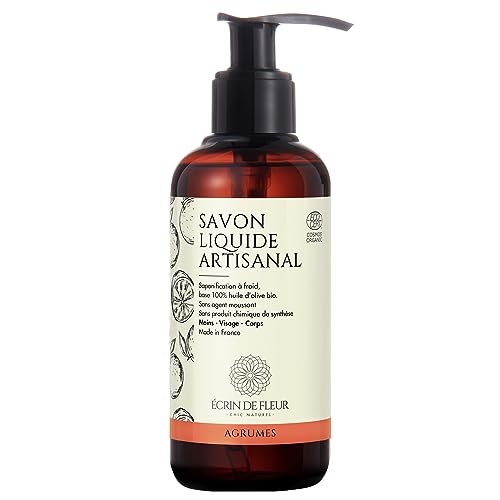 Écrin De Fleur - Sapone Liquido Agli Agrumi Biologico Certificato, Mani E Corpo, Made In France 1X250Ml