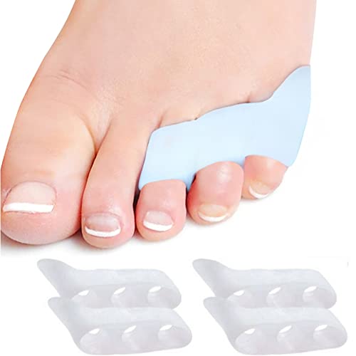 4 Pezzi Uomini E Donne Separatore Dita Piede, Mignolo Piede Pad, Proteggi Mignolo Piede Per Dita Del Piede Sovrapposte Sollievo Piedi Pressione Dolore