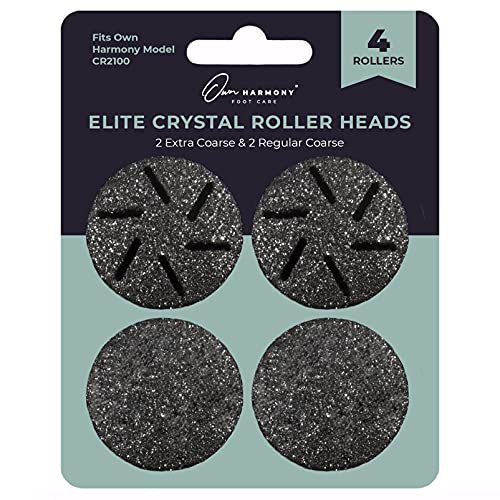 Own Harmony Rulli Di Ricarica Per Lima Pedicure Elettrica Cr2100 - Cura Professionale Dei Piedi Per La Pelle Secca, Dura - Ricariche 4 Testine Di Rica