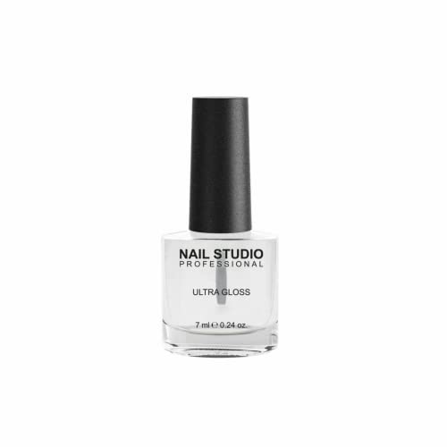 Nail Studio Professional, Ultra Gloss Top Coat Lucidante Per Unghie Lisce E Brillanti, Smalto Ad Asciugatura Rapida E Applicazione Facile, Formato Da