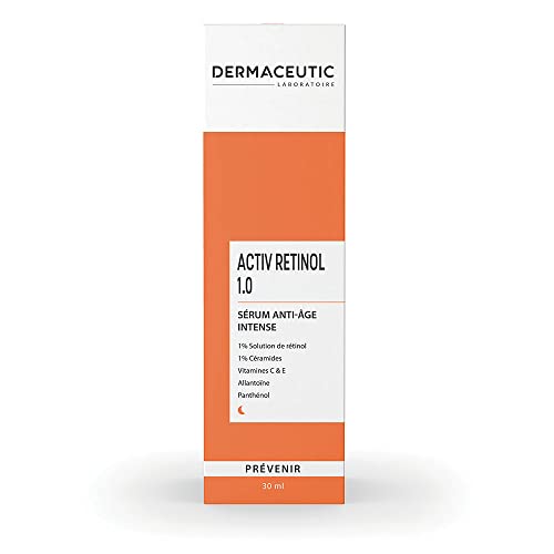 Dermaceutic Activ Retinol 1.0 – Siero Al Retinolo Anti-Età A Intensità Elevata – Siero Viso Con Retinolo E Vitamina C/E – 30 Ml