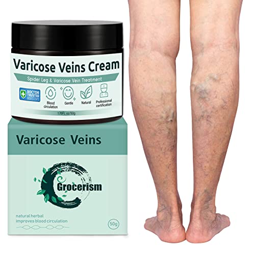 Crema Vene Varicose 50G || Adatto Per Vene Di Ragno, Migliorare La Circolazione Sanguigna, Lenire Gambe E Gambe Pesanti Sollievo Rapido, Trattamento D
