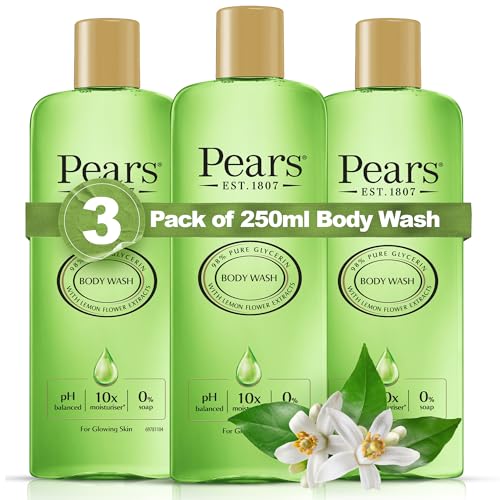 Pears Bagno Doccia Pure & Gentle Gel Con 10 Volte Più Idratante, Bagnoschiuma Profumato Body Wash, Bagno Doccia Idratante Per Una Pelle Morbida E Lumi