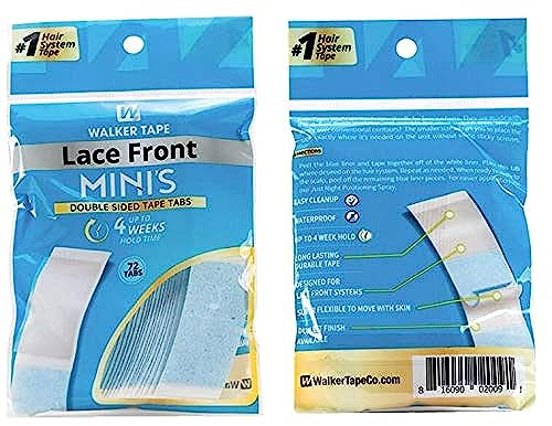 "Lace Front Support" Walker Double Sided Tapes Adesivi Adesivi Uomo Hair System Replacement Toupee Estensione Capelli Parrucca Capelli Protesi Contour