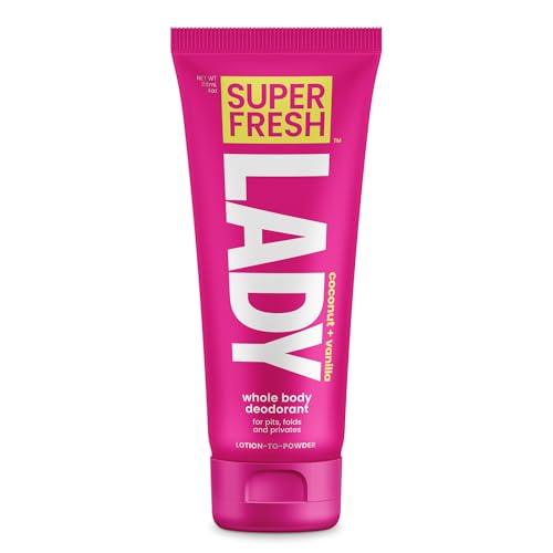 Lady Parts Feminine Hygiene Body Powder Deodorant Lotion For Breasts, Private Parts, Crotch & Inner Thigh To Stop Odor & Friction - Aluminum Free Deod