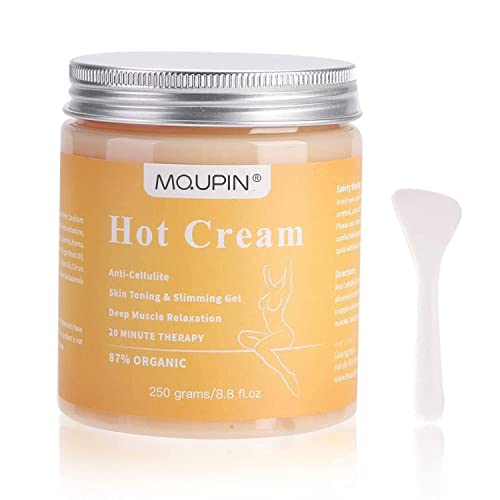 Mqupin Crema Anticellulite - 250 G Crema Rassodante Corpo Snellente Crema Calda Bruciagrassi Per Rassodare La Pelle Modellante Per Il Corpo