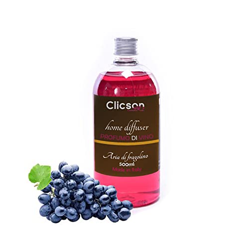 Clicson® -Me28968- Ricarica Per Diffusore Di Essenza 500Ml Profumatori Di Essenza Made In Italy Profumo Fragolino