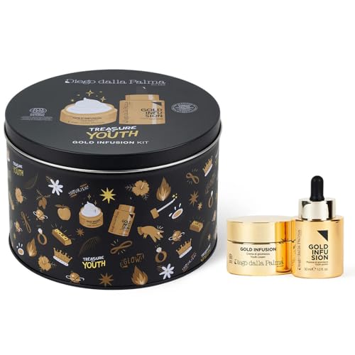 Diego Dalla Palma Confezione Regalo Donna Gold Infusion Kit Crema E Pozione Di Giovinezza