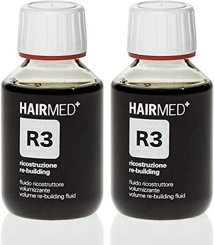 R3 - Ricostruzione Capelli Professionale - Fluido Ricostruttore Volumizzante - Hairmed - Bi-Pak 100Mlx2