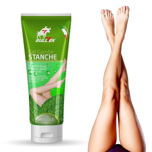 Gel Gambe Stanche 200 Ml Crema Con Mentolo Effetto Freddo Per Gambe Gonfie Pesanti Vene Varicose – Dona Sollievo Da Pesantezza E Affaticamento E Benes