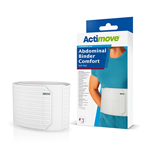 Actimove Binder Addominale Comfort Con Imbottitura Morbida, 22,9 Cm Per Busto Più Corto, Xs