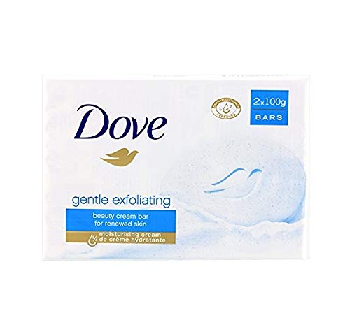 Dove, Sapone "Gentle Exfoliating", Confezione Da 3 Pezzi, 2 X 100 G