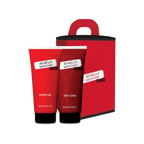 Monella Vagabonda Snob |Confezione Regalo, Crema Corpo 200Ml + Shower Gel 200Ml + Pochette Ufficiale Monella Vagabonda, Fragranza Dolce E Delicata