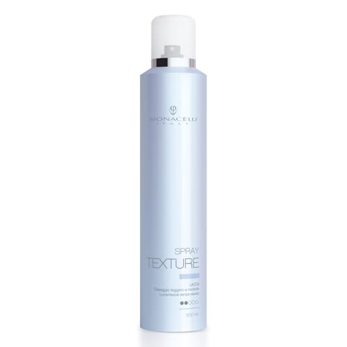 Monacelli Spray Texture 300Ml, Lacca Fissante Per Capelli, Dona Un Fissaggio Leggero E Morbido, Lucentezza Senza Residui, Idrata E Protegge Dall'Umidi