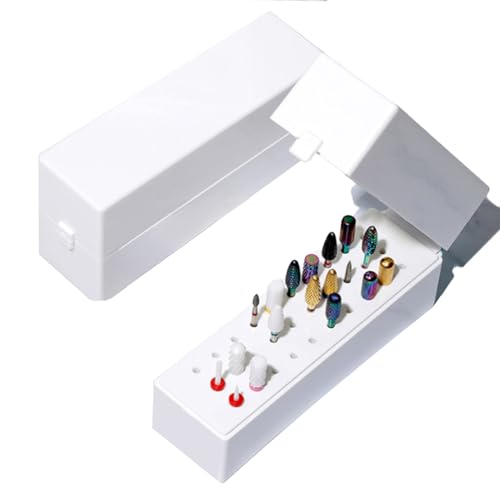 Portaoggetti Fresa Unghie, Porta Frese Per Unghie, Scatola Per Testa Per Smerigliatrice Unghie, 30 Fori Per Trapano Per Smalto Per Nail Art Testa Di S