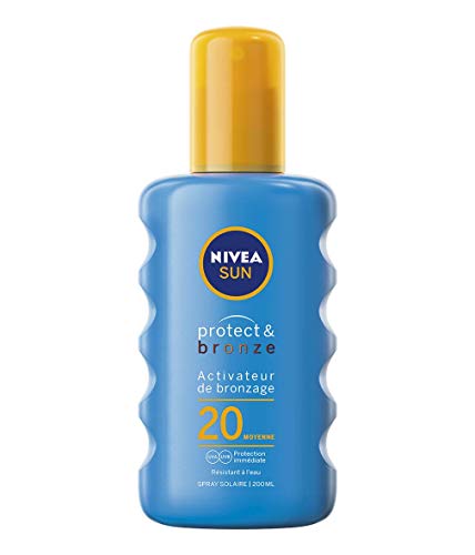 Nivea Sun - Spray Solare Attivatore Per Abbronzatura Protect & Bronzo Fps 20 (1 X 200 Ml), Olio Solare Con Protezione Uva/Uvb Per Un Abbronzante Natur
