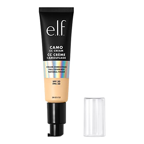 E.L.F. Camo Cc Cream | Fondotinta Correttore Con Coprenza Totale E Spf 30 | Fair 140 W | 30 G (1,05 Oz)