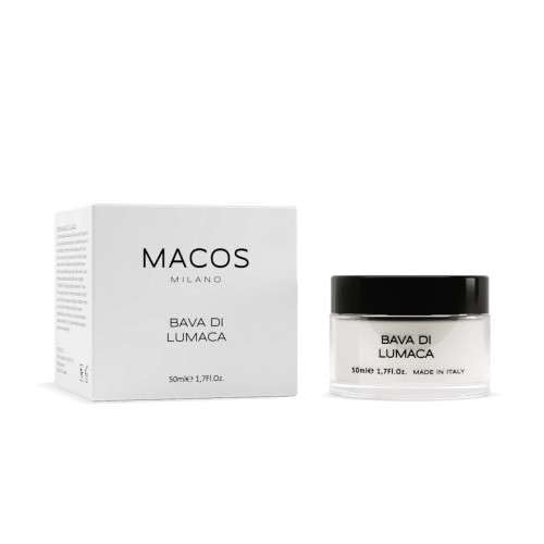 Macos Milano Crema Viso Alla Bava Di Lumaca 50Ml - Crema Antiage E Idratante - Effetto Lifting - Made In Italy