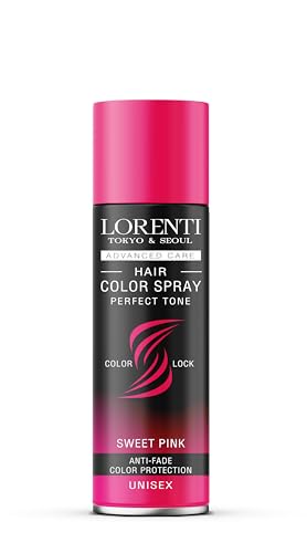 Lorenti Tokyo & Seoul Color Hair Spray Sweet Pink – 150 Ml – Spray Colorato Per Capelli Per Vestire E Truccare Per Carnevale, Halloween E Feste A Tema