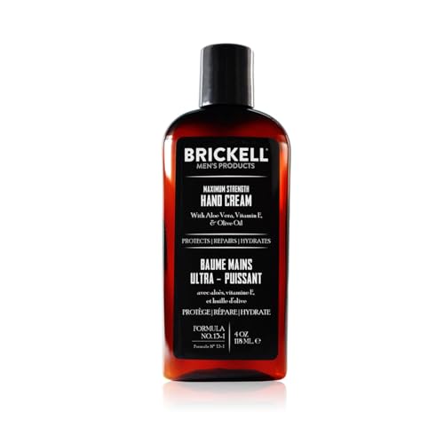 Brickell Men'S Products Lozione Idratante Mani Massima Intensità - 118 Ml - Naturale Ed Organica - Non Profumata