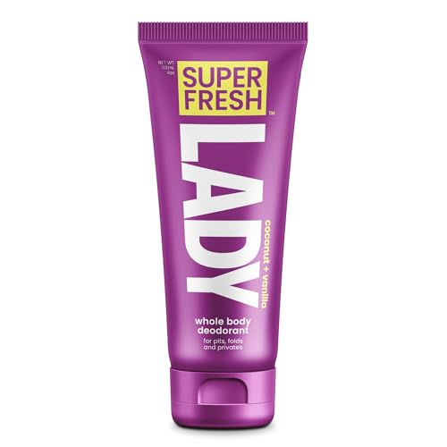 Super Fresh Lady Parts Feminine Hygiene Deodorant Lotion For Breasts, Private Parts, Crotch & Inner Thigh To Stop Odor & Stickiness - Aluminum Free De