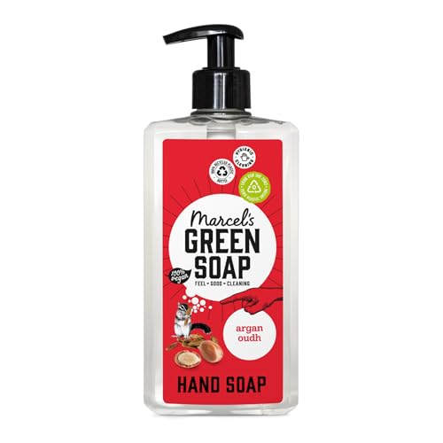 Marcel'S Green Soap - Sapone Per Le Mani Argan & Oudh - Dispenser - 100% Ecologico - 100% Vegano - 97% Biodegradabile - Sapone Per Le Mani Da 500 Ml