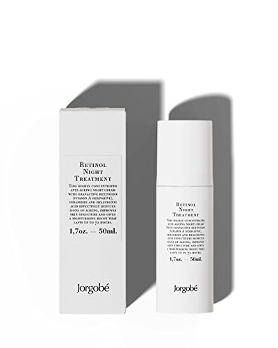 Jorgobé Retinol Night Treatment, 50 Ml, Crema Notte Antietà Con Retinoidi Granattivo (Vitamina A), Ceramidi E Acido Ialuronico, Riduce Efficacemente I