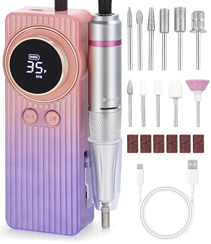 Fresa Per Unghie,35000Rpm Lima Elettrica Per Unghie, Velocità Regolabile, Frese Per Unghie, Nail Drill, Manicure E Pedicure Elettrico, Fresa Per Unghi
