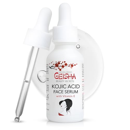 Geisha, Siero Acido Kojic | 30Ml | Correttore Per Macchie Scure, Trattamento Ialuronico | Per Viso E Corpo | Con Acido Ialuronico E Vitamina E