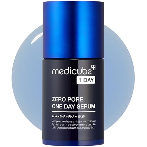 Medicube - Siero Zero Pore One Day Da 30 Ml - Siero Con Aha+Bha+Pha E Allantoina Contro I Pori Dilatati - 10,8% In Meno Di Pori Dopo Un Giorno Di Appl